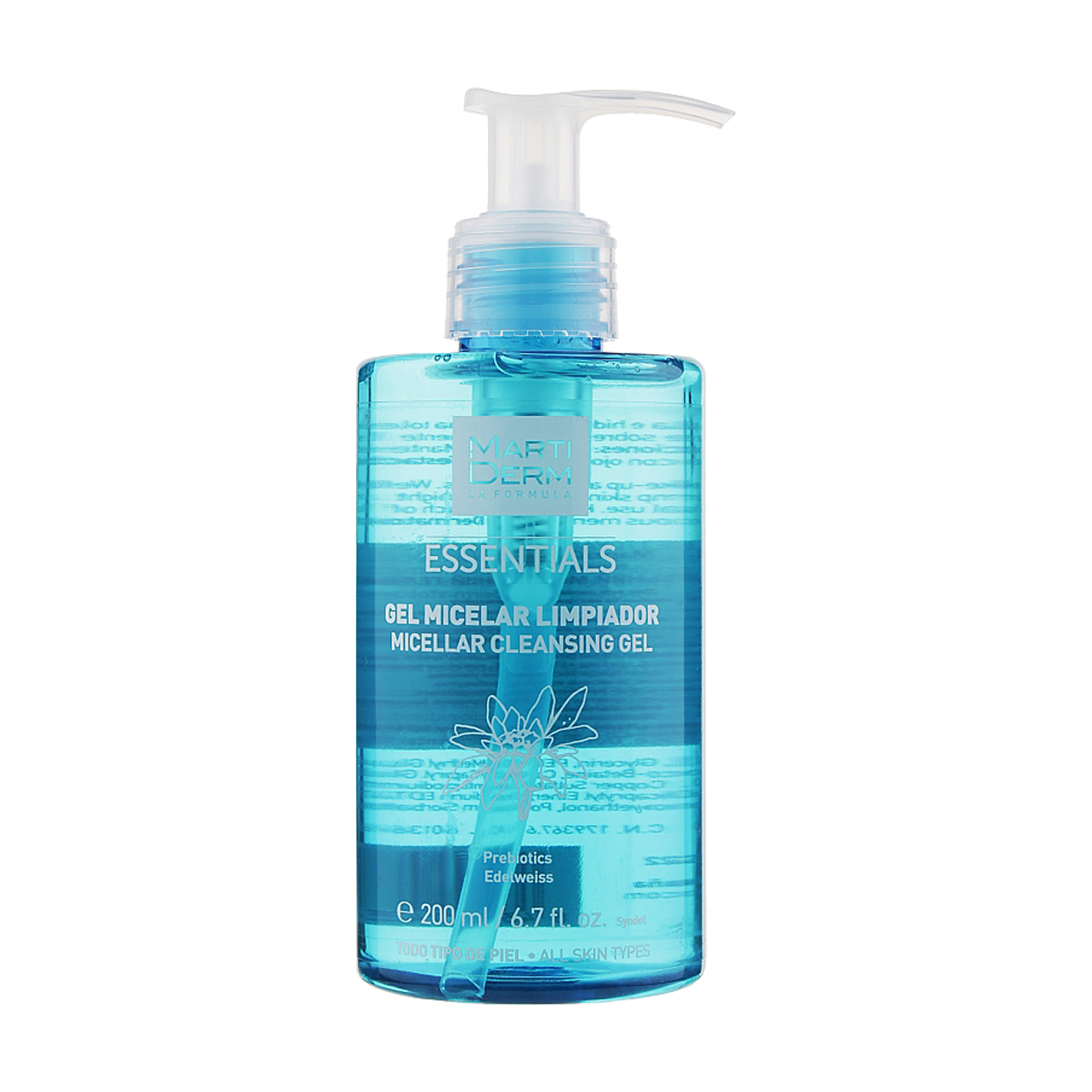 Гель міцелярний MartiDerm Essentials очищувальний, 200 мл